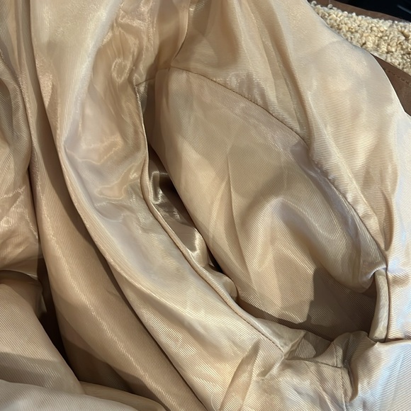 Sandro Paris Faux Fur Leather Trimmed Belted Teddy Jacket - Picture 6 of 7